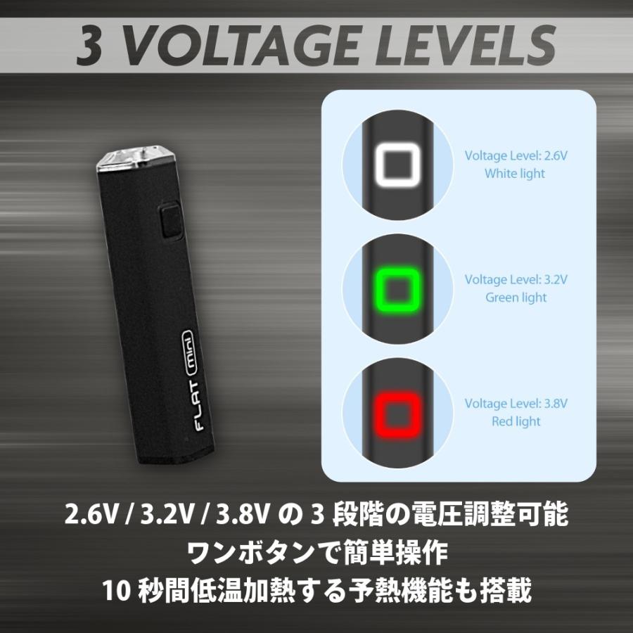 ヴェポライザー Yocan FLAT mini 400mAh 510規格バッテリー CBD