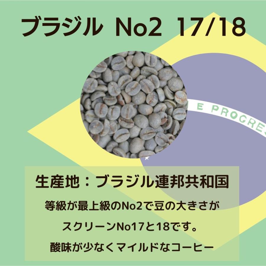 コーヒー生豆 お試し 国別セット！ ブラジル No2 17/18 ペルーマチュピチュ モカ レケンプティ 200g×3種類 600g｜gratefulcoffee｜03