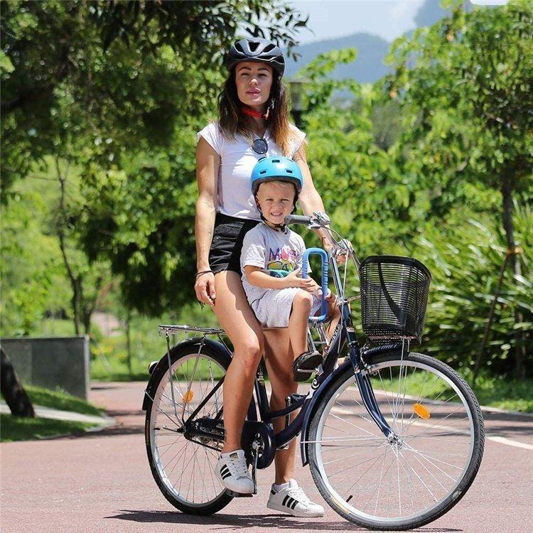 ウリダーチャイルドシート自転車チャイルドシート航空アルミ合金　子供 前乗せ マウンテンバイク シティサイクル&折りたたみ自転車に適用 