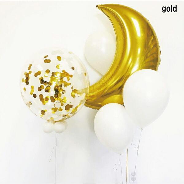 選べる2色 誕生日 月 moon パーティー 飾り 飾り付け バルーン ハッピーバースデー ハーフバースデー 100days 100日 バースデー 男 女 セット 風船 |  | 01