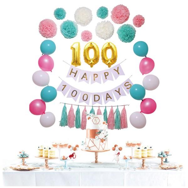 選べる5色 100日 飾り 飾り付け お祝い 祝い 100days 記念日 記念 誕生日 パーティー バルーン ハッピーバースデー ハーフバースデー バースデー 1歳 2歳 Gl 0004 100days パーティーショップ Grattis 通販 Yahoo ショッピング