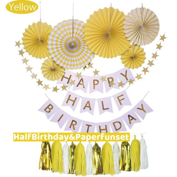 ハーフバースデー 飾り ガーランド バルーン バースデー 飾り付け セット プレゼント Happy Half Birthday 祝い パーティーグッズ 誕生日 記念日 バースデー Gl 0008 2 パーティーショップ Grattis 通販 Yahoo ショッピング