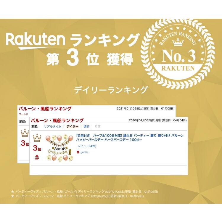 ハーフ&100日対応] 誕生日 パーティー 飾り 飾り付け 名前 ガーランド