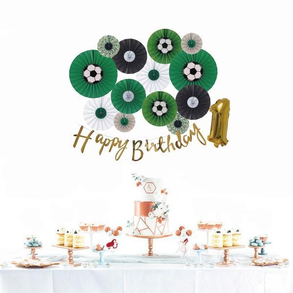 [ 1/2 & 100日対応] 誕生日 パーティー 飾り 飾り付け バルーン サッカー ハッピーバースデー ハーフバースデー 100days 100日 バースデー 男 セット 風船 |  | 03