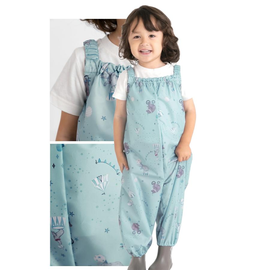 プレイウェア 女の子 90 100 撥水 防水 夏 通気性 赤ちゃん 子供用 キッズ サイズ調節 ベビー プレイウエア 防水 プレーウェア |  | 11