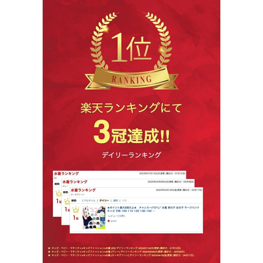 UVカット 水着 サーフパンツ 男の子 女の子 スクール水着 キッズ こども 子供 110 120 130 140 150 160 cm パンツ ショートパンツ 半 ズボン ハーフパンツ |  | 01