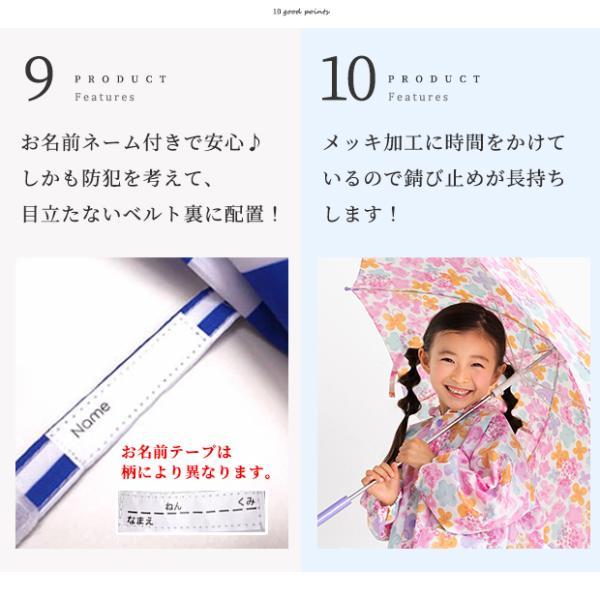 傘 女の子 子供 キッズ 子供用 45cm 50cm 55cm 女の子 かわいい おしゃれ かさ カサ  グラスファイバー　丈夫 透明窓 子ども 雨具 手開き |  | 09