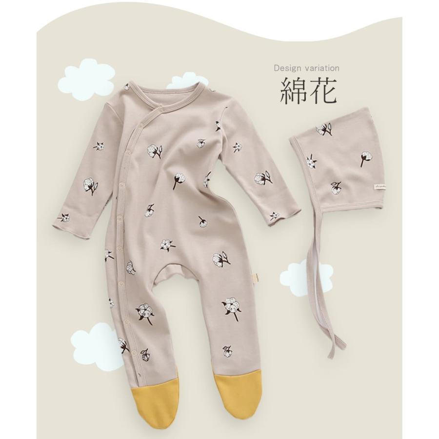 カバーオール 足つき ロンパース 新生児 帽子 ベビー服 冬 春 足つきロンパース 赤ちゃん パジャマ ベビー 服 足先まで 足付き 足あり 女の子 男の子 |  | 15