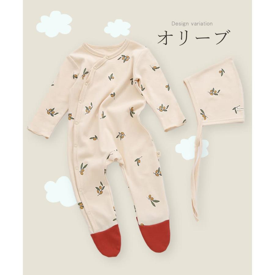 カバーオール 足つき ロンパース 新生児 帽子 ベビー服 冬 春 足つきロンパース 赤ちゃん パジャマ ベビー 服 足先まで 足付き 足あり 女の子 男の子 |  | 16