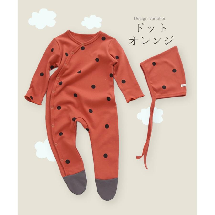 カバーオール 足つき ロンパース 新生児 帽子 ベビー服 冬 春 足つきロンパース 赤ちゃん パジャマ ベビー 服 足先まで 足付き 足あり 女の子 男の子 |  | 18