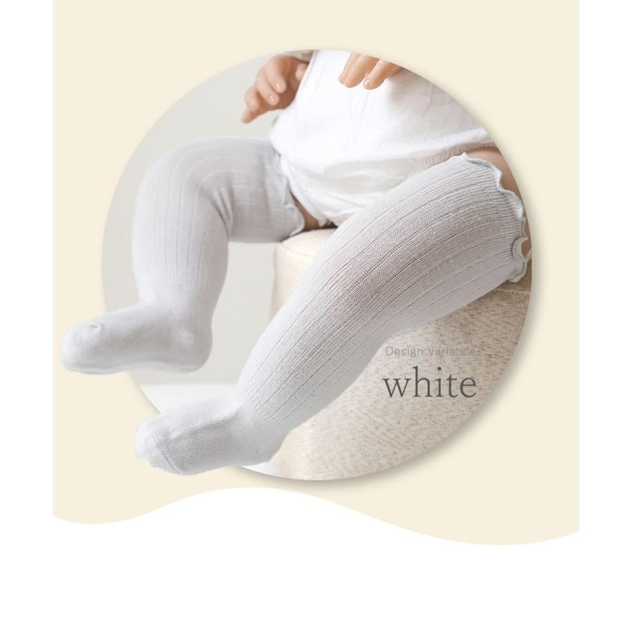 ベビー ハイソックス 靴下 5足 セット 無地 キッズ タイツ フリル 0〜3歳 女の子 男の子 春 秋 冬 新生児 滑り止めなし 子供 ロング ニーハイ くつ下 赤ちゃん |  | 11