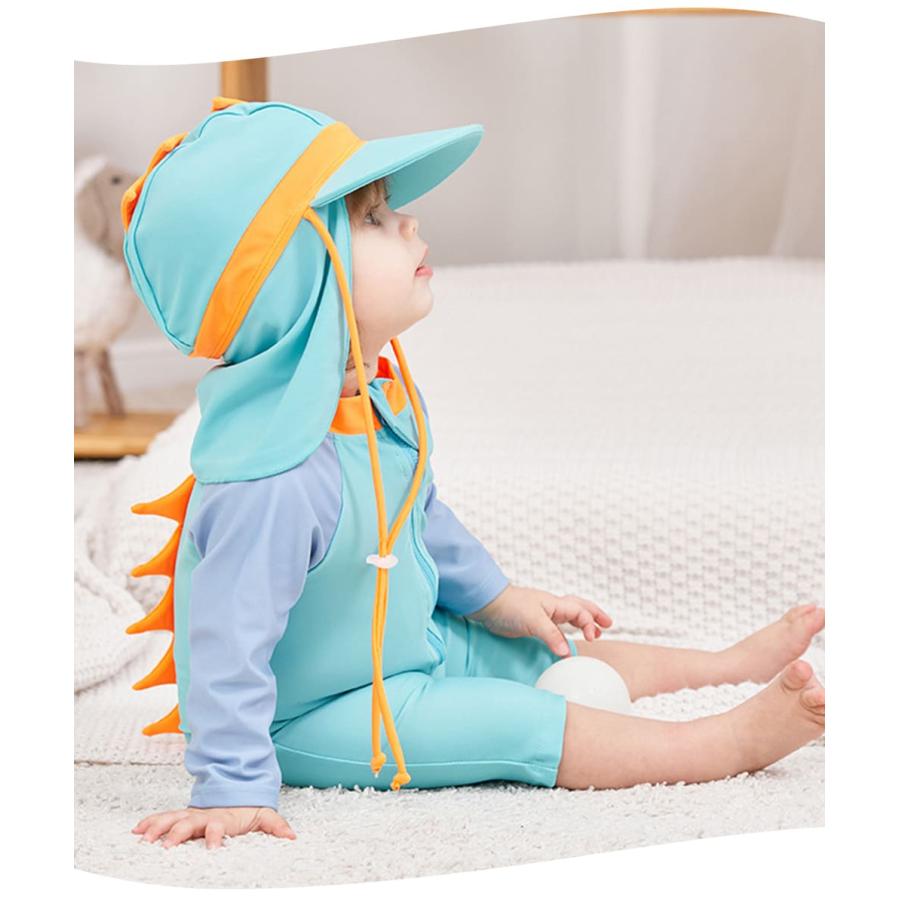 ベビー 水着 赤ちゃん 女の子 男の子 80 90 100 110 120 cm 長袖 夏 夏用 ロンパース つなぎ ラッシュガード かわいい 怪獣 恐竜 スイミング スクール 幼稚園 |  | 09