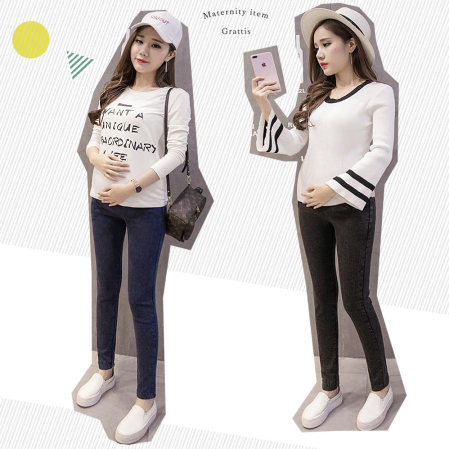 マタニティ デニムパンツ マタニティ でも 履ける ズボン 黒 スキニー ウェア カジュアル テーパード 楽 デニム パンツ 薄手 腹巻 ジーパン ジーンズ 大きい |  | 16