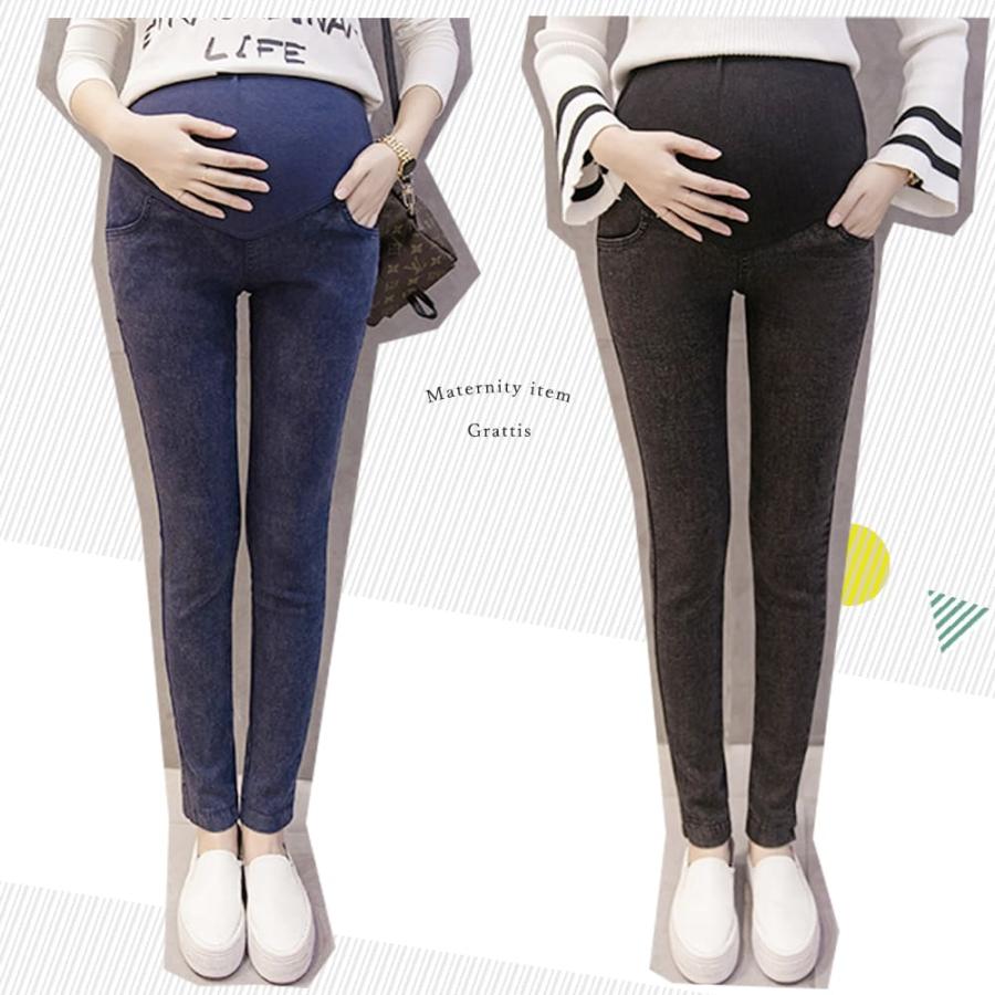 マタニティ デニムパンツ マタニティ でも 履ける ズボン 黒 スキニー ウェア カジュアル テーパード 楽 デニム パンツ 薄手 腹巻 ジーパン ジーンズ 大きい |  | 17