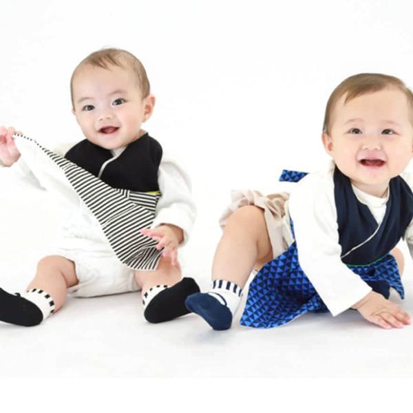 【6cm〜9cm】袴 くつした 靴下 ロンパース 男の子 袴ロンパース お正月 初節句 端午の節句 100日祝い  はかま 男の子 カバーオール 和服 |  | 07