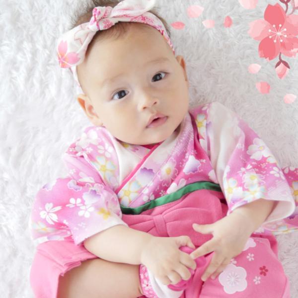 袴ロンパース 袴 ロンパース 女の子 ベビー キッズ 初節句 端午の節句 七五三 お宮参り カバーオール |  | 01