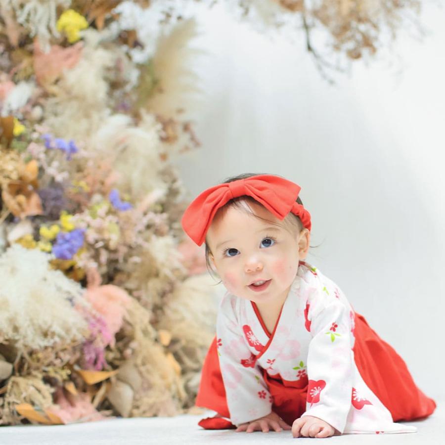 赤ちゃん ベビー 袴 髪飾り リボン ヘアバンド ひなまつり 衣装