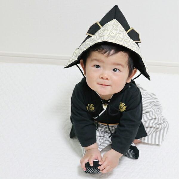 カブト 兜 フェルト 帽子 節句 初節句 端午の節句 衣装 こどもの日 子供の日 男の子 五月人形 袴 ロンパース 和服 着物 七五三 結婚式  袴 ロンパース 男の子 |  | 04