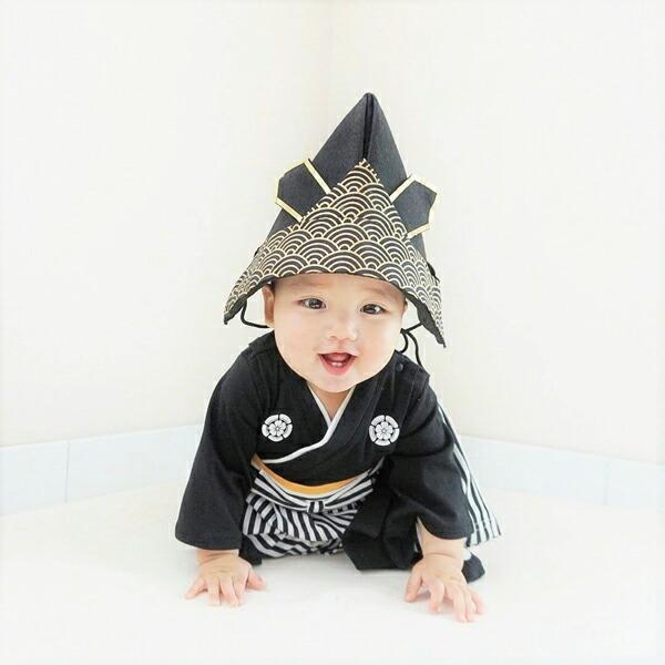 カブト 兜 フェルト 帽子 節句 初節句 端午の節句 衣装 こどもの日 子供の日 男の子 五月人形 袴 ロンパース 和服 着物 七五三 結婚式  袴 ロンパース 男の子 |  | 06