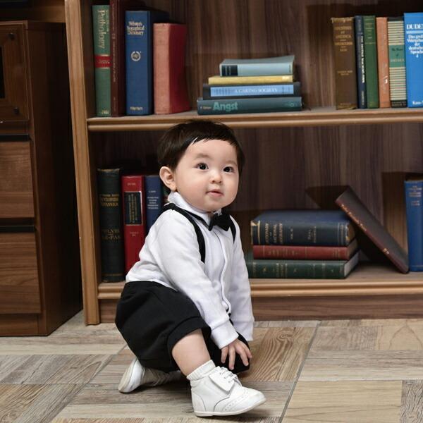 705010 ベビー服 男の子 ベビー フォーマル ロンパース カバーオール 蝶ネクタイ サスペンダー 風 セパレート 長袖 スーツ風 入園式 |  | 05