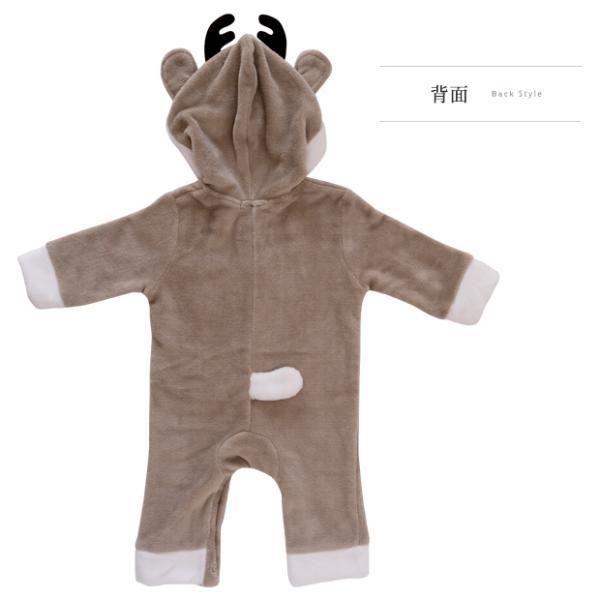 715003 トナカイ ロンパース コスチューム  衣装 キッズ 着ぐるみ フォト コスプレ キッズ 子供 赤ちゃん 男の子 女の子 60 70 80 90 |  | 11