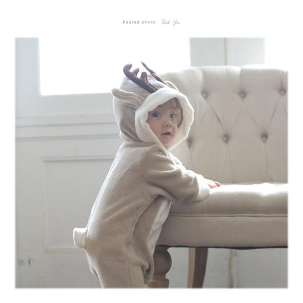 715003 トナカイ ロンパース コスチューム  衣装 キッズ 着ぐるみ フォト コスプレ キッズ 子供 赤ちゃん 男の子 女の子 60 70 80 90 |  | 13