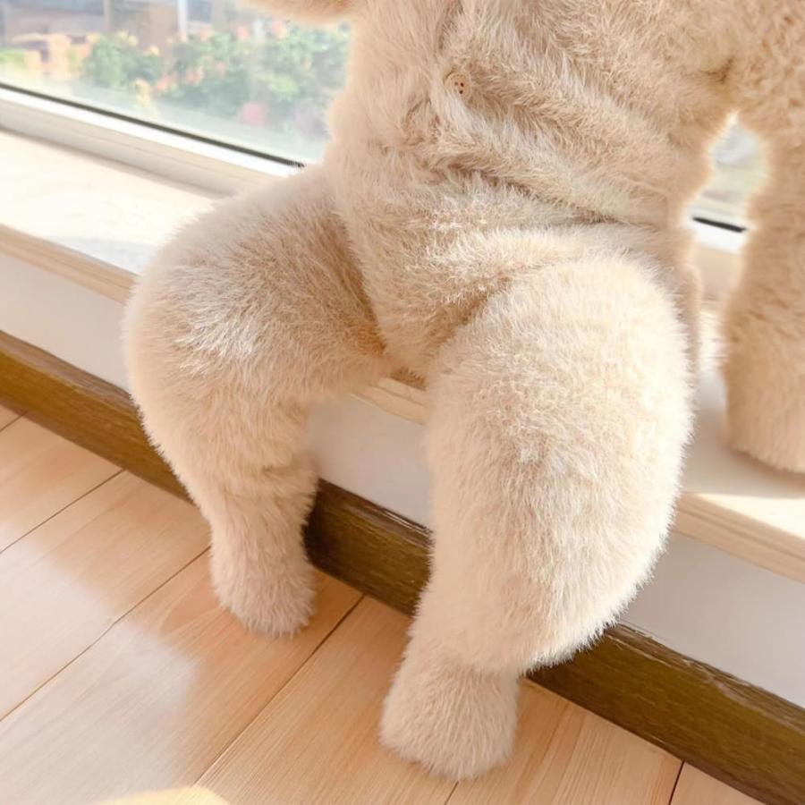 激かわ! くま ロンパース ベビー服 赤ちゃん ベビー 服 帽子 着ぐるみ 冬 カバーオール 足つき 足先まで 60 70 80 90 cm 男の子 女の子 ジャンプスーツ なりきり |  | 18