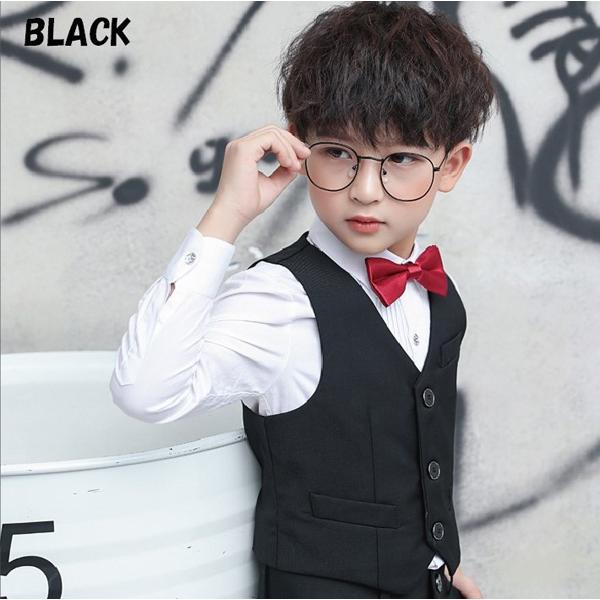 お洒落 ベスト 卒業式 フォーマル フォーマルベスト 男の子 紳士服 無地 ジャケット |  | 03