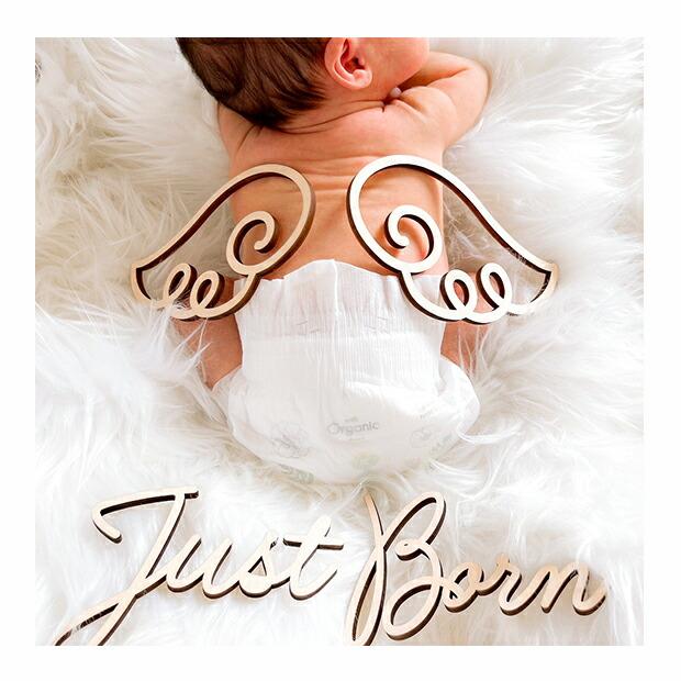 ニューボーンフォト 木製 レター バナー Just Born アイテム 赤ちゃん 寝相アート 月齢アート ウッドバナー フォトブース 木製バナー 飾りつけ |  | 12