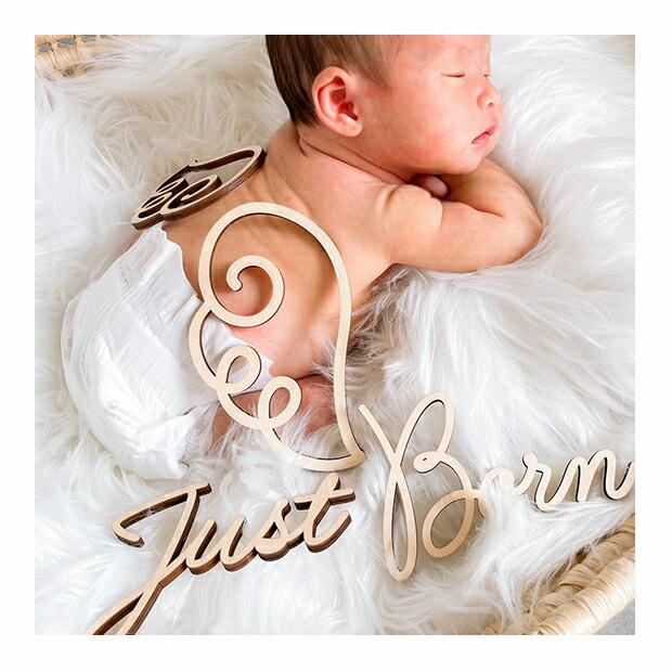 ニューボーンフォト 木製 レター バナー Just Born アイテム 赤ちゃん 寝相アート 月齢アート ウッドバナー フォトブース 木製バナー 飾りつけ |  | 13
