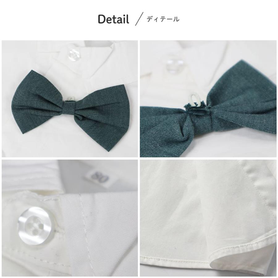 子供服 フォーマル 男の子 入園式 卒園式 発表会 結婚式 七五三 子ども服 こども服 半ズボン 半袖 シャツ ブラウス キッズ スーツ セットアップ 蝶ネクタイ |  | 14