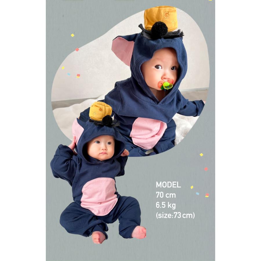 ハロウィン ベビー 衣装 子供 赤ちゃん ロンパース 兄弟 姉妹 お揃い 男の子 女の子 秋 冬 春 長袖 服 フード付き 新生児 60 70 80 90 cm ブランド コスプレ |  | 11