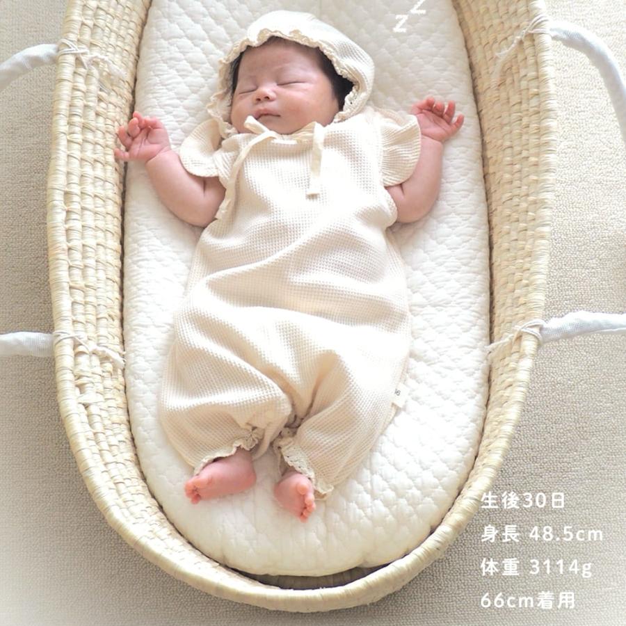 セレモニードレス 退院着 男の子 女の子 夏 半袖 長袖 ロンパース ベビー セレモニー ドレス 新生児 赤ちゃん パジャマ おしゃれ お宮参り ワッフル ボンネット |  | 05