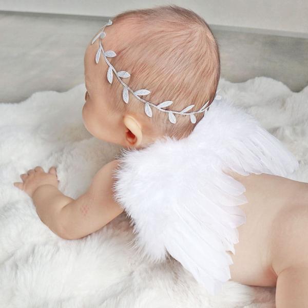 赤ちゃん 天使の羽 ニューボーンフォト タペストリー セット 衣装 天使 ハーフバースデー 月齢 フォト 1ヶ月 年賀状 写真 撮影 背景 グッズ |  | 17