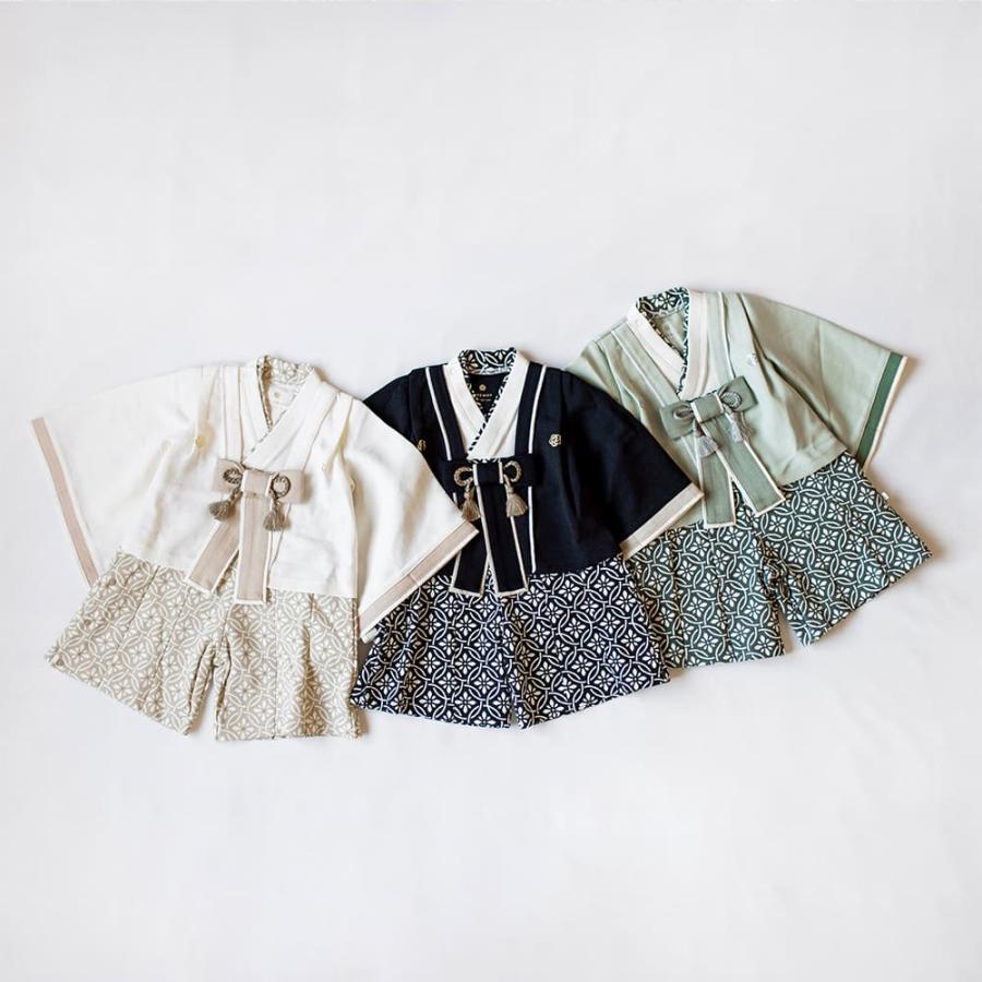 mocmof ベビー 袴 ロンパース お食い初め 服 初節句 男の子 衣装 70 80 90 cm センチ 赤ちゃん ベビー袴 袴ロンパース 端午の節句 こどもの日 ベビー服 節句 男 | mocmof | 04