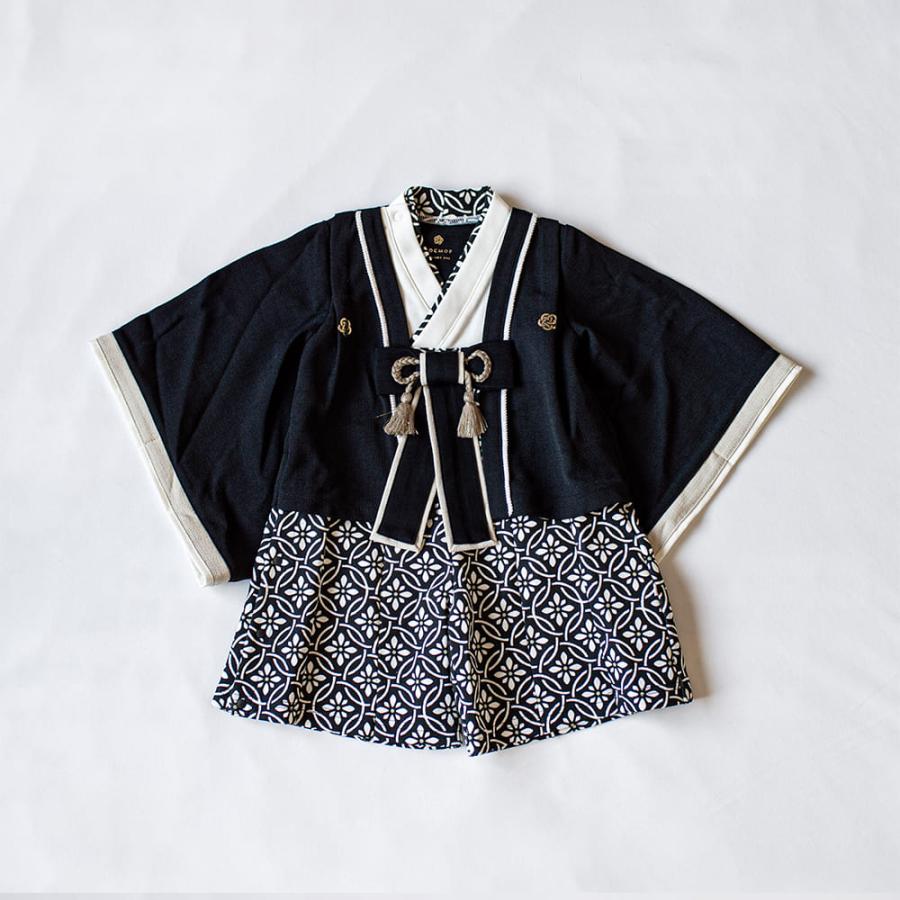 mocmof ベビー 袴 ロンパース お食い初め 服 初節句 男の子 衣装 70 80 90 cm センチ 赤ちゃん ベビー袴 袴ロンパース 端午の節句 こどもの日 ベビー服 節句 男 | mocmof | 06