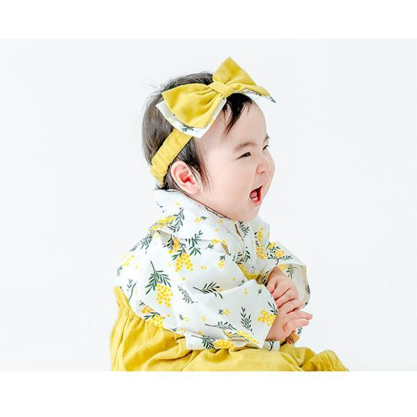 ベビー 和装 ヘアバンド おしゃれ 袴 和モダン 兼用 花柄 和装ヘアベンド ヘアバンド 七五三 お食い初め ベビー服 女 和装 出産祝い 初節句 袴 袴ロンパース |  | 03