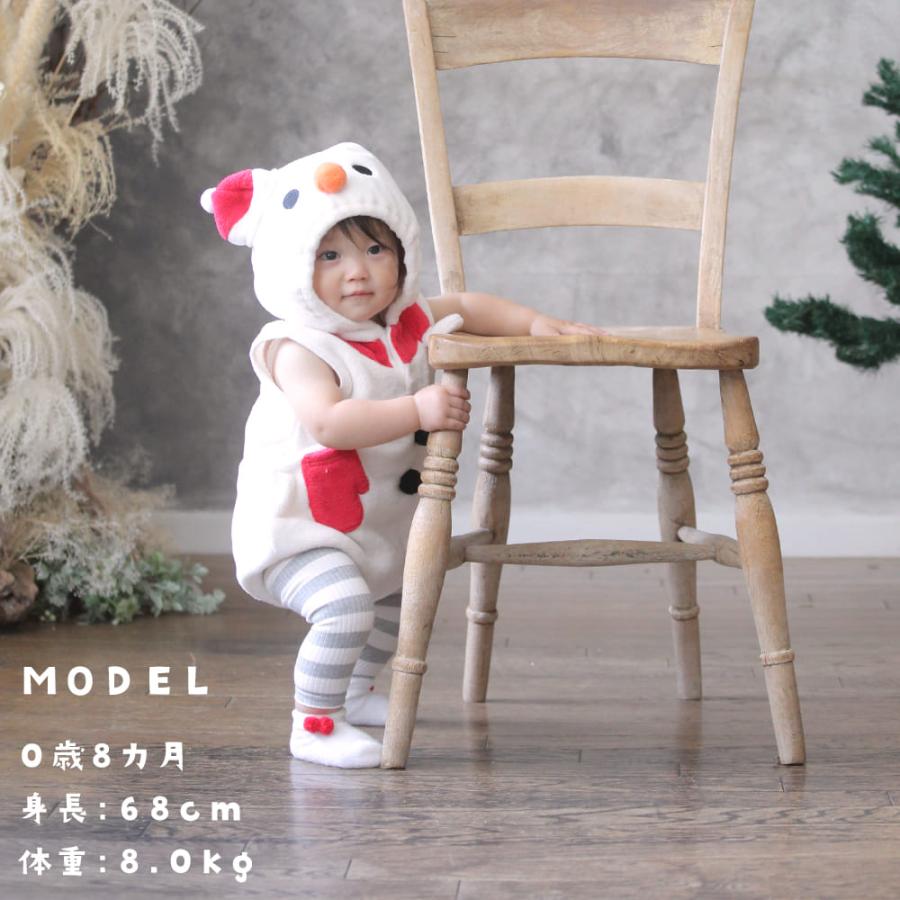 Grattis サンタ ベビー 赤ちゃん クリスマス 服 ベビー服 帽子 ロンパース コスプレ クリスマスツリー 雪だるま 70 80 ツリー スノーマン カバーオール 衣装 |  | 11