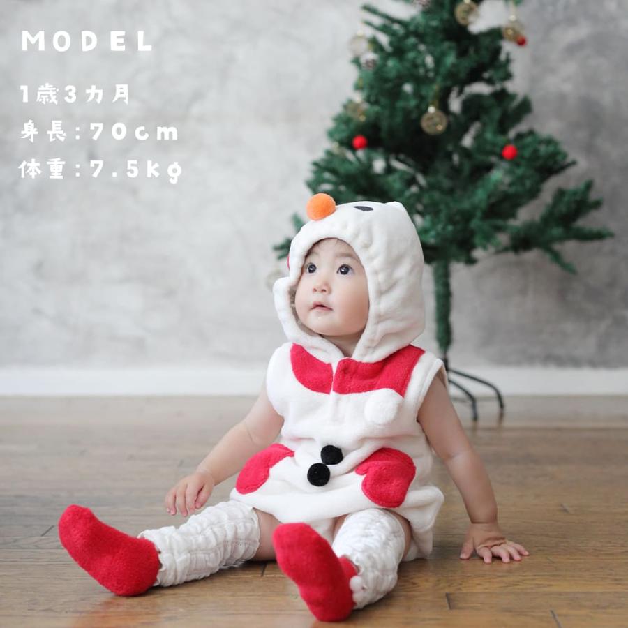 Grattis サンタ ベビー 赤ちゃん クリスマス 服 ベビー服 帽子 ロンパース コスプレ クリスマスツリー 雪だるま 70 80 ツリー スノーマン カバーオール 衣装 |  | 12