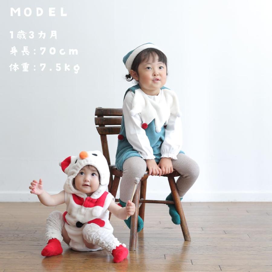 Grattis サンタ ベビー 赤ちゃん クリスマス 服 ベビー服 帽子 ロンパース コスプレ クリスマスツリー 雪だるま 70 80 ツリー スノーマン カバーオール 衣装 |  | 18