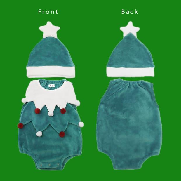 Grattis サンタ ベビー 赤ちゃん クリスマス 服 ベビー服 帽子 ロンパース コスプレ クリスマスツリー 雪だるま 70 80 ツリー スノーマン カバーオール 衣装 |  | 09
