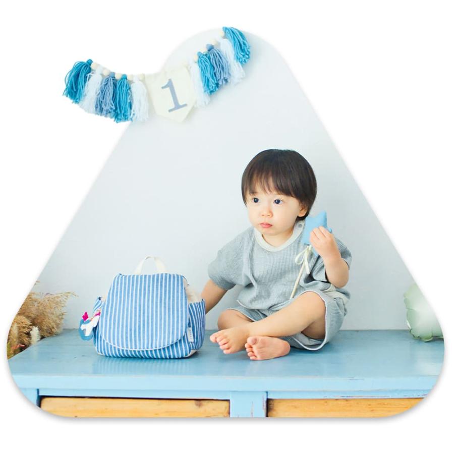 名入れ無し ベビー リュック 赤ちゃん 男の子 1歳 1才 0歳 2歳 ボーダー柄 保育園 幼稚園 一升餅 一生餅 一升米 ベビーリュック キッズ 子供 リュックサック |  | 18