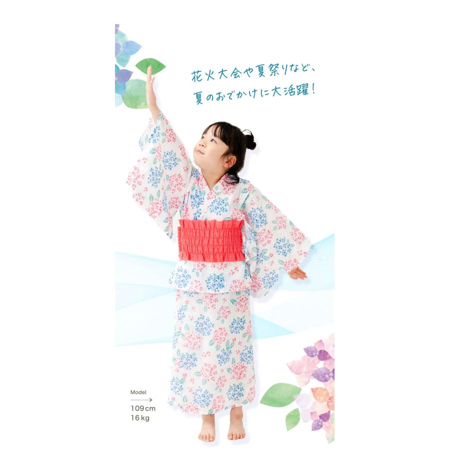 浴衣 子供 セパレート 女の子 キッズ 幼児 3点 セット 110 120 130 140 子ども こども ワンピース 女子 夏用 洗濯機 洗える シンプル 白 ホワイト |  | 12