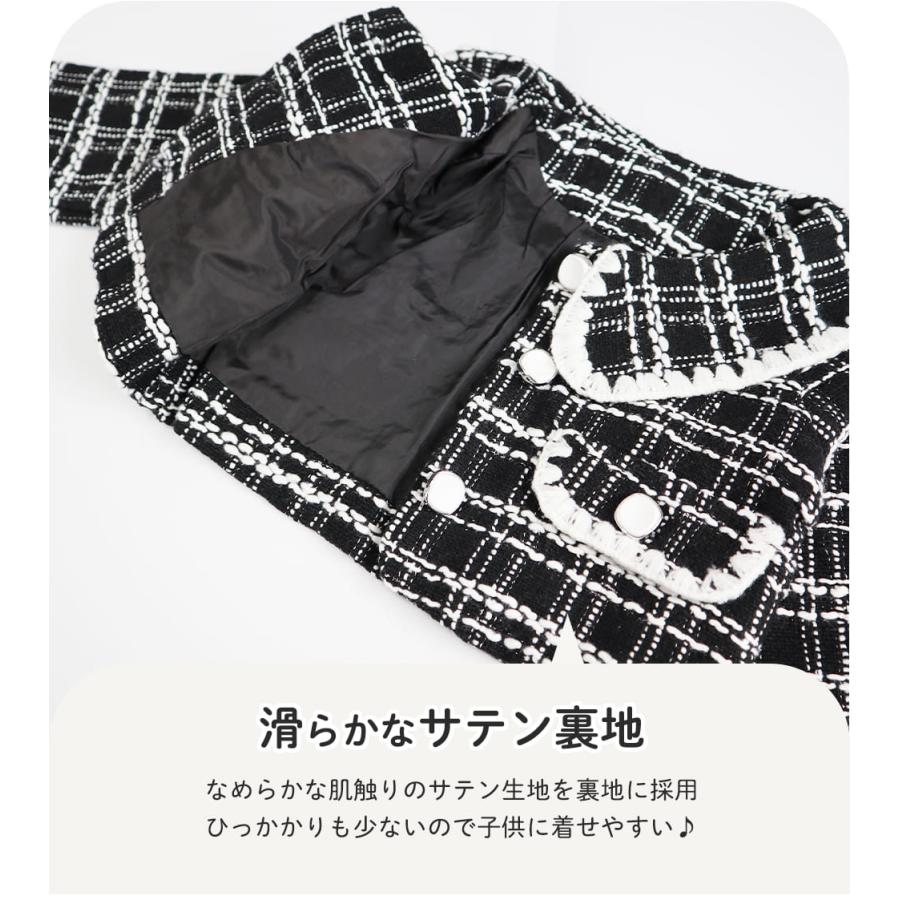 入園式 子供服 女の子 卒園式 フォーマル スーツ ワンピース スカート キッズ ピンク 黒 セットアップ 2歳 3歳 七五三 服 保育園 幼稚園 セレモニー 子供 ドレス |  | 11