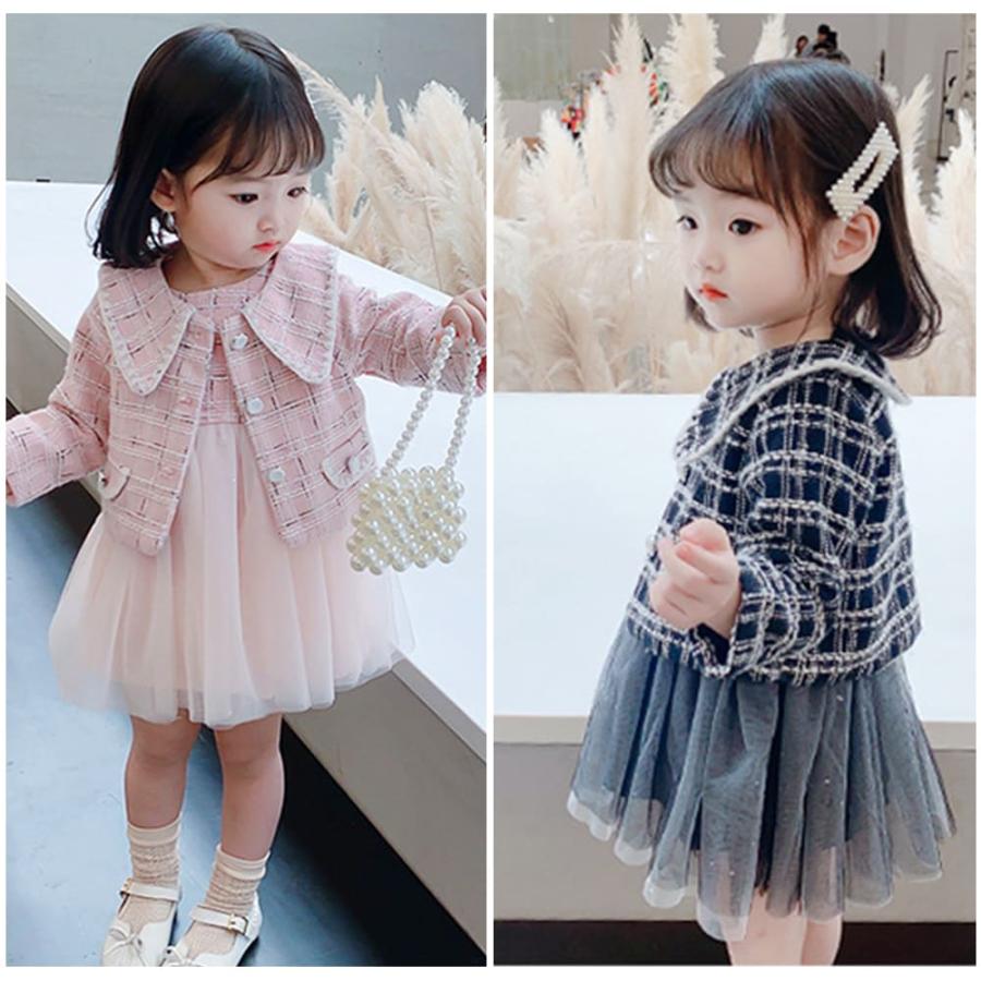 入園式 子供服 女の子 卒園式 フォーマル スーツ ワンピース スカート キッズ ピンク 黒 セットアップ 2歳 3歳 七五三 服 保育園 幼稚園 セレモニー 子供 ドレス |  | 18