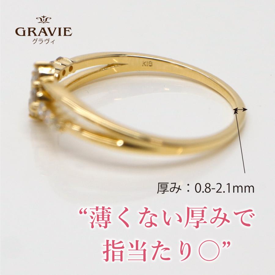 リング ダイヤモンド 0.18ct PT プラチナ K18 18金 スイートテン 10