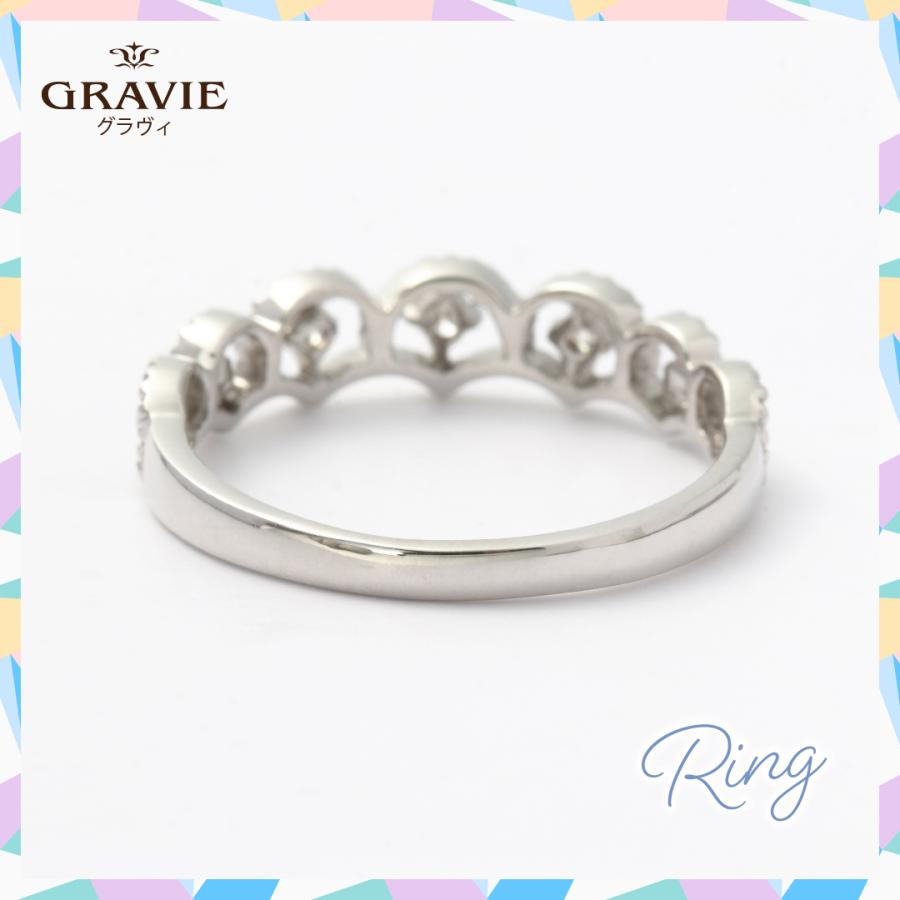 リング ダイヤモンド 0.07ct K10 ホワイトゴールド 10金 WG プレゼント