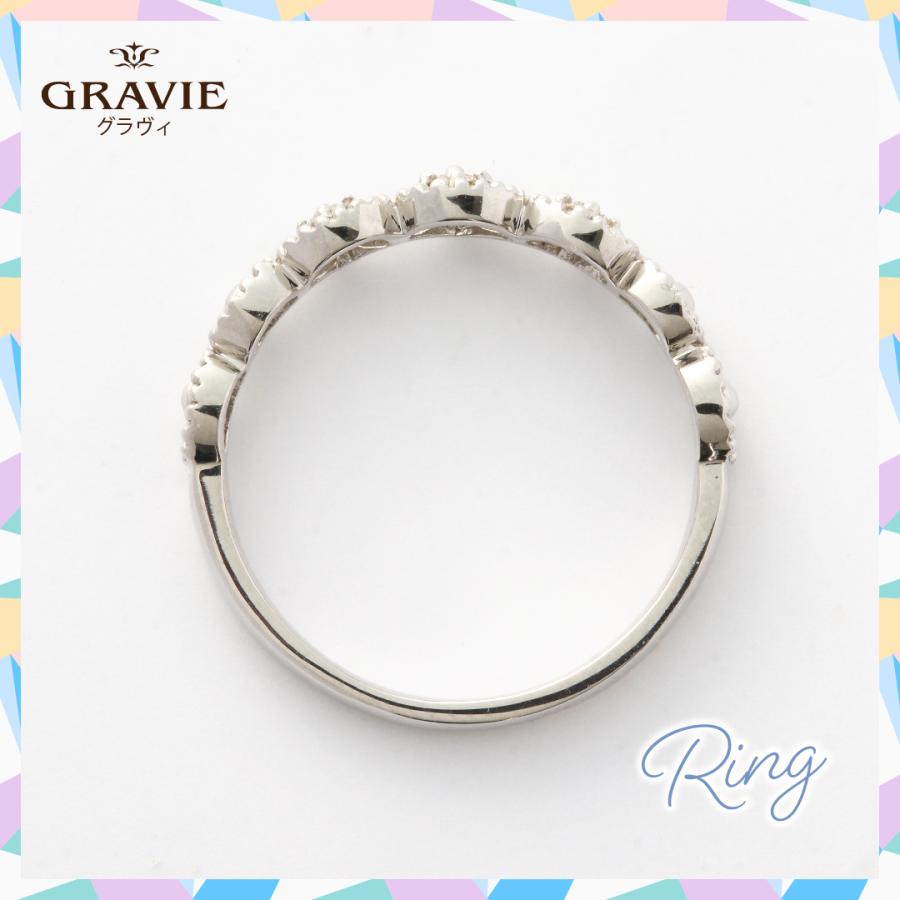 リング ダイヤモンド 0.07ct K10 ホワイトゴールド 10金 WG プレゼント