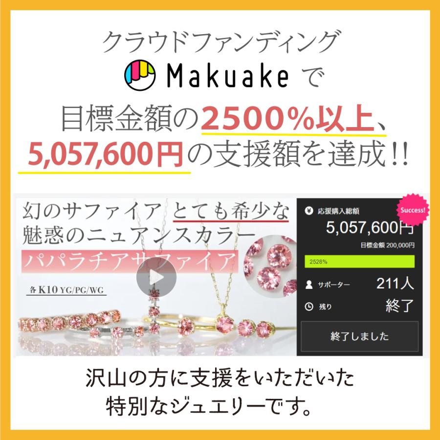 リング 希少石 パパラチアサファイア 世界三大希少石 K10 YG PG リング 希少石 パパラチアサファイア 世界三大希少石 K10 YG PG