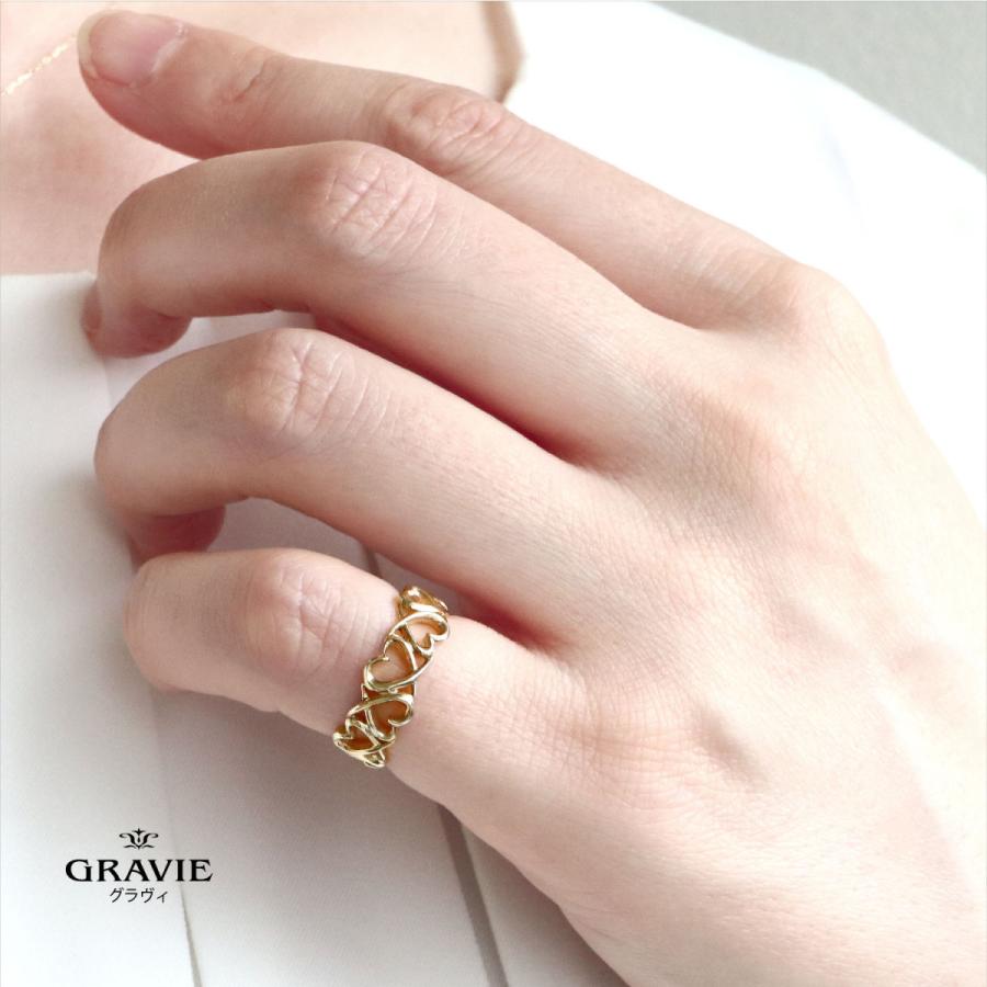 豪華 イエローゴールドリング 1号 指輪 10金 K10yg 結婚記念日 普段使い プレゼント ピンキーリング ハート Gravie グラヴィ 全ての Kuljic Com